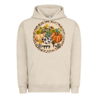 Pigment French Oak Happy Fall Urban Hoodie - texasbilliewilder