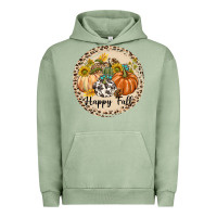 Pigment Oil Green Happy Fall Urban Hoodie - texasbilliewilder