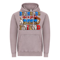Vintage Zinc diamonds are a girl's best friend baseball Vintage Hoodie - Zillion Design Studio