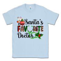 Dusty Blue santa's favorite doctor Classic Tee - AdoDesignShop