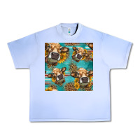 Grape Ice western sunflowers cow seamless pattern Urban Heavy Tee - HRA Design Shop