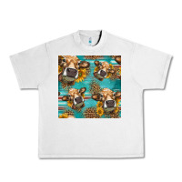 Lunar Rock western sunflowers cow seamless pattern Urban Heavy Tee - HRA Design Shop