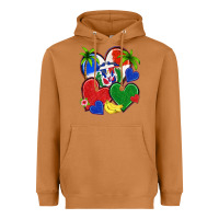Meerkat dominican repuclic hearts Heavyweight Hoodie - NancyCooperArtShop