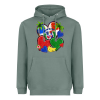 Sage dominican repuclic hearts Heavyweight Hoodie - NancyCooperArtShop