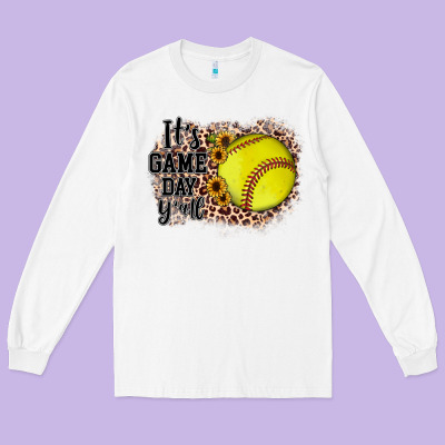 It's Game Day Y'all Long Sleeve Tee Designed By Jahusdesignshop