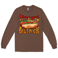 Chestnut i love a good weiner Long Sleeve Tee - AdoDesignShop
