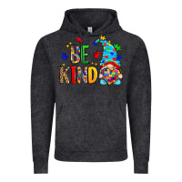 Vintage Black be kind autism gnome Vintage Hoodie - Zillion Design Studio