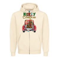 Merry Christmas Truck Zipper Hoodie | Teevron