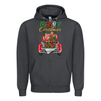 Smoke merry christmas truck Zipper Hoodie - BarkalooDesign