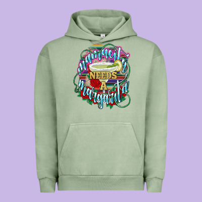 Mamacita Needs A Margarita Urban Hoodie Designed By Nancycooperartshop