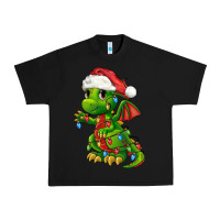 Black Christmas Cute Dragon Urban Heavy Tee - FaDigitalArtStudio