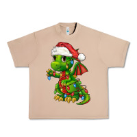 Burro Christmas Cute Dragon Urban Heavy Tee - FaDigitalArtStudio