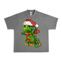 Tornado Christmas Cute Dragon Urban Heavy Tee - FaDigitalArtStudio