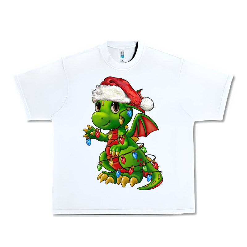 Christmas Cute Dragon Urban Heavy Tee by FaDigitalArtStudio | Teevron