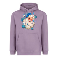 Lavender winter christmas santa claus Heavyweight Hoodie - MaliasSmallBusiness