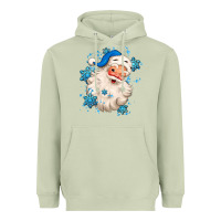 Winter Christmas Santa Claus Heavyweight Hoodie | Teevron