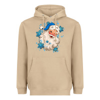 Mushroom winter christmas santa claus Heavyweight Hoodie - MaliasSmallBusiness