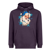 Plum winter christmas santa claus Heavyweight Hoodie - MaliasSmallBusiness