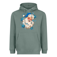 Sage winter christmas santa claus Heavyweight Hoodie - MaliasSmallBusiness