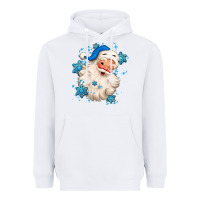 White winter christmas santa claus Heavyweight Hoodie - MaliasSmallBusiness