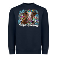 Navy autism awareness 2 Heavyweight Sweatshirt - SublimationCraftShop