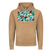 Vintage Camel Cowhide Background Western Vintage Hoodie - texasbilliewilder