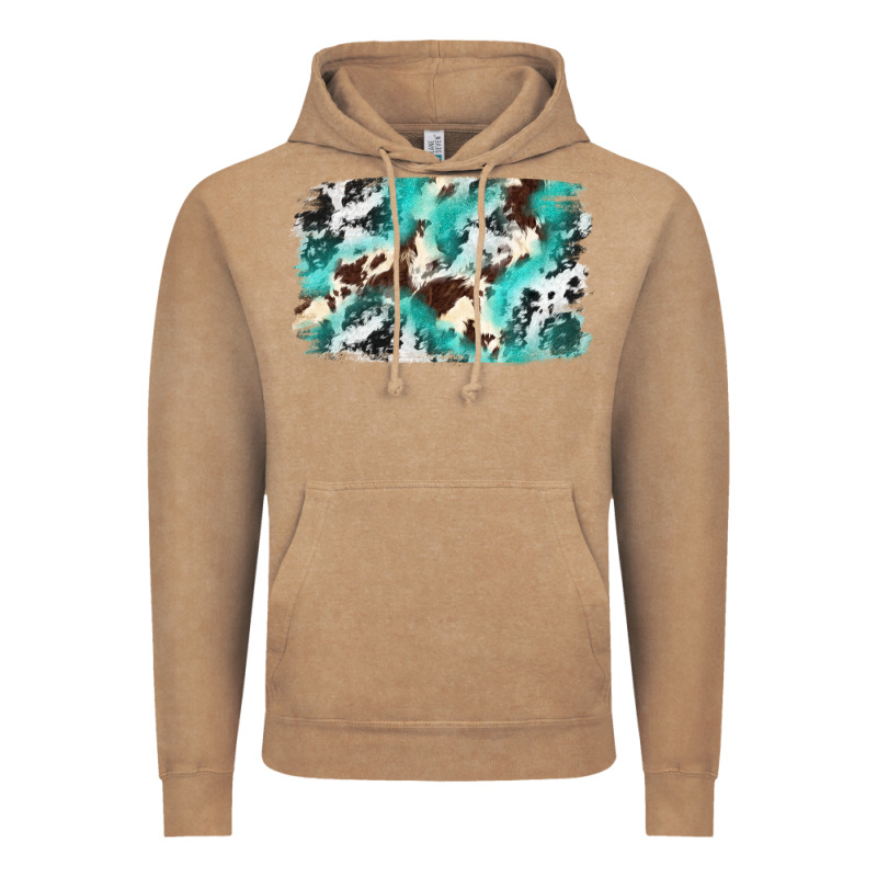 Cowhide Background Western Vintage Hoodie by texasbilliewilder | Teevron