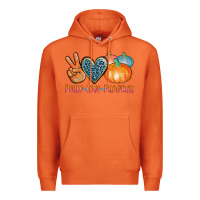 Carrot peace love pumpkins Premium Hoodie - AdoDesignShop