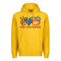 Lemon peace love pumpkins Premium Hoodie - AdoDesignShop