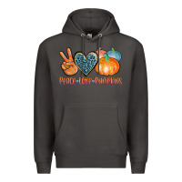 Smoke peace love pumpkins Premium Hoodie - AdoDesignShop