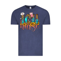 Vintage Denim icu nurse Vintage Tee - FaDigitalArtStudio