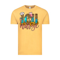 Vintage Mustard icu nurse Vintage Tee - FaDigitalArtStudio