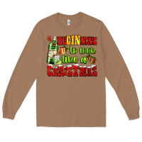 Toasted Coconut beginning to look like a christmas with gin and gifts Long Sleeve Tee - AdoDesignShop