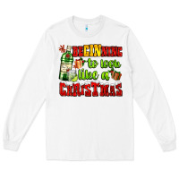 White beginning to look like a christmas with gin and gifts Long Sleeve Tee - AdoDesignShop