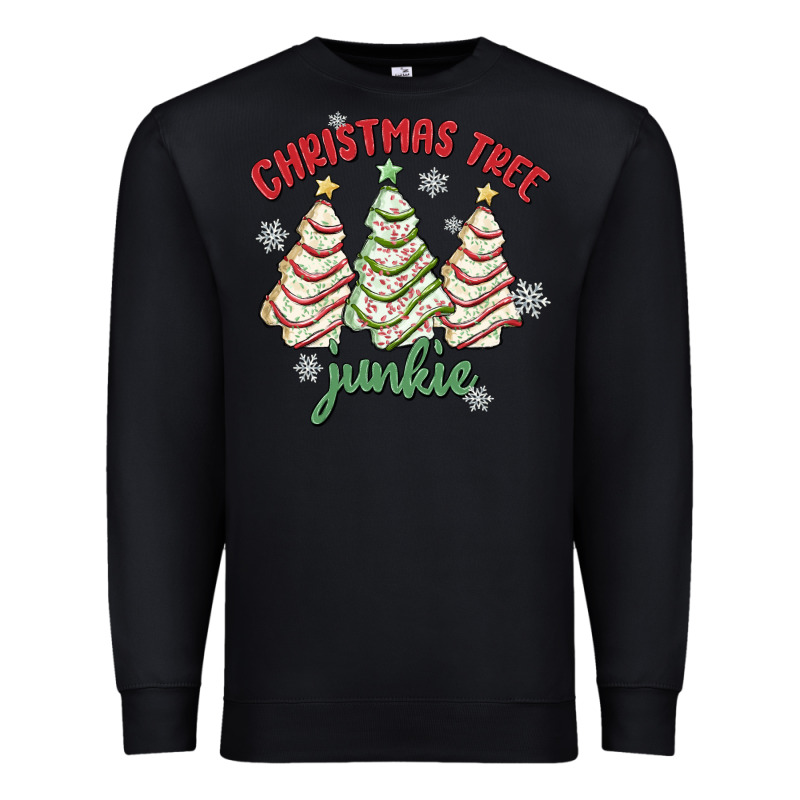 Christmas Tree Junkie Premium Sweatshirt by MaliasSmallBusiness | Teevron