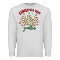 Dove Grey christmas tree junkie Premium Sweatshirt - MaliasSmallBusiness