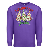 Purple christmas tree junkie Premium Sweatshirt - MaliasSmallBusiness