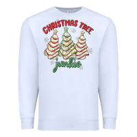 White christmas tree junkie Premium Sweatshirt - MaliasSmallBusiness