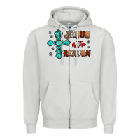 Dove Grey jesus is the reason for this season christmas Zipper Hoodie - Jasminsmagicworld
