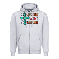 Heather Grey jesus is the reason for this season christmas Zipper Hoodie - Jasminsmagicworld