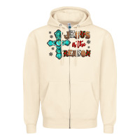 Sandshell jesus is the reason for this season christmas Zipper Hoodie - Jasminsmagicworld