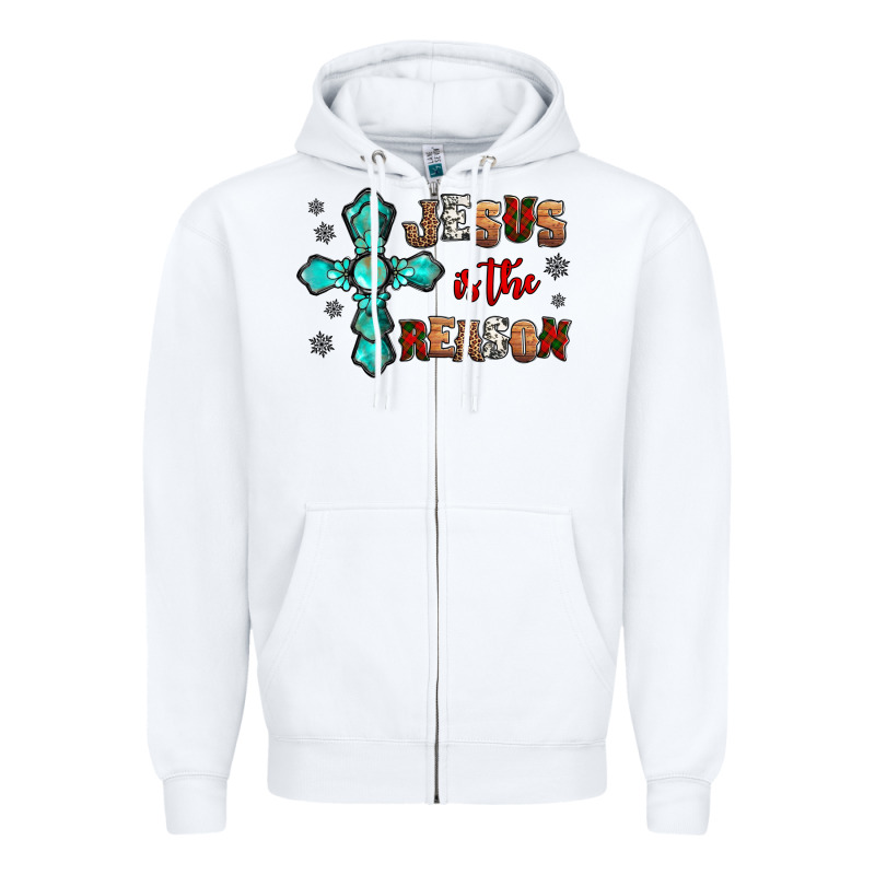Jesus Is The Reason For This Season Christmas Zipper Hoodie by Jasminsmagicworld | Teevron