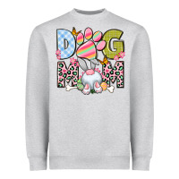Heather Grey Easter Dog Mom Easter Day Heavyweight Sweatshirt - Neo Western