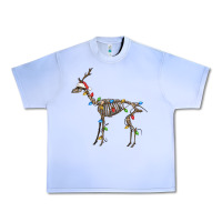 Grape Ice christmas deer skeleton Urban Heavy Tee - FaDigitalArtStudio
