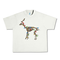 Pistachio christmas deer skeleton Urban Heavy Tee - FaDigitalArtStudio