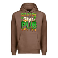 Chestnut everybody in the pub gettin tipsy Premium Hoodie - Artiststas