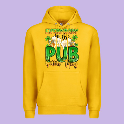 Everybody In The Pub Gettin Tipsy Premium Hoodie Designed By Artiststas