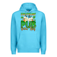 Ocean Blue everybody in the pub gettin tipsy Premium Hoodie - Artiststas