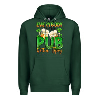 Sports Green everybody in the pub gettin tipsy Premium Hoodie - Artiststas