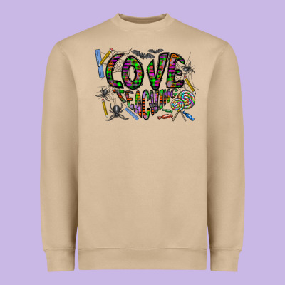 I Love Teaching Heavyweight Sweatshirt Designed By Cowhidedigitalart